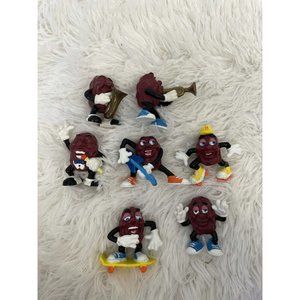 Vintage California Raisins Toy Figures Lot of 7